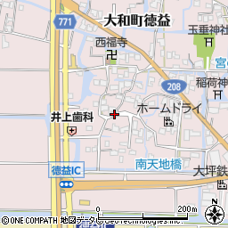 福岡県柳川市大和町徳益604周辺の地図