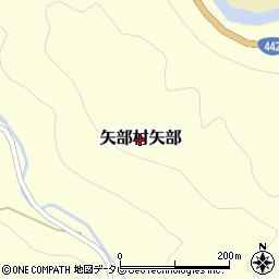 福岡県八女市矢部村矢部周辺の地図