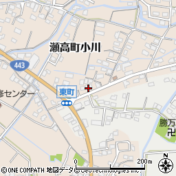 福岡県みやま市瀬高町小川1694周辺の地図