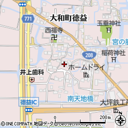 福岡県柳川市大和町徳益610周辺の地図