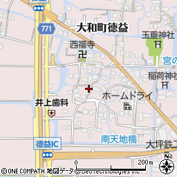 福岡県柳川市大和町徳益605周辺の地図