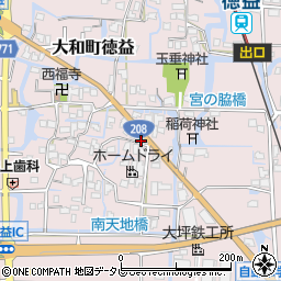 福岡県柳川市大和町徳益626周辺の地図