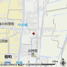 福岡県柳川市三橋町江曲周辺の地図