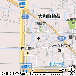 福岡県柳川市大和町徳益577周辺の地図