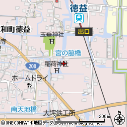 福岡県柳川市大和町徳益229-2周辺の地図