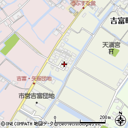 福岡県柳川市吉富町170周辺の地図