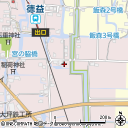福岡県柳川市大和町徳益344周辺の地図