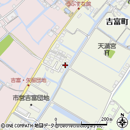 福岡県柳川市吉富町170-10周辺の地図