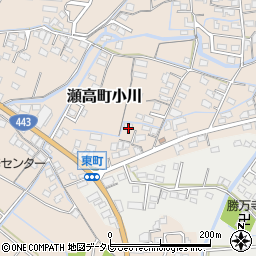 福岡県みやま市瀬高町小川1706周辺の地図