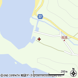 愛媛県宇和島市津島町北灘36周辺の地図