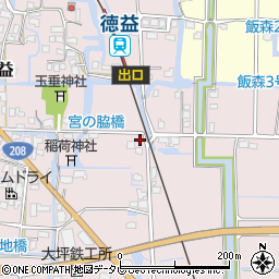 福岡県柳川市大和町徳益233周辺の地図