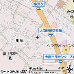 大分県大分市中戸次川床5190周辺の地図