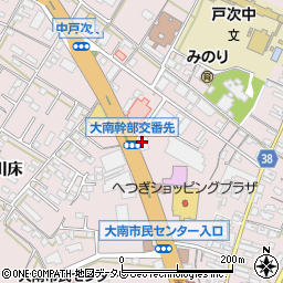大分銀行判田支店周辺の地図