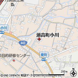 福岡県みやま市瀬高町小川1728周辺の地図