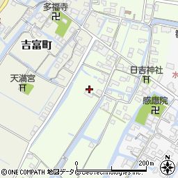 福岡県柳川市弥四郎町94周辺の地図