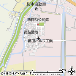 福岡県柳川市大和町徳益445-11周辺の地図