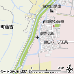 福岡県柳川市大和町徳益422周辺の地図