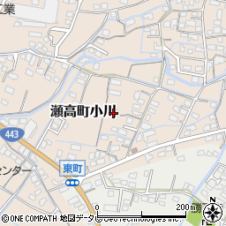 福岡県みやま市瀬高町小川1671周辺の地図