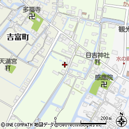 福岡県柳川市弥四郎町100周辺の地図