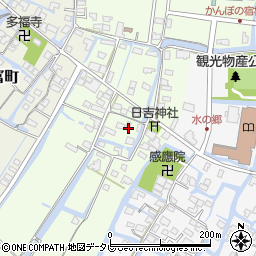 福岡県柳川市弥四郎町107周辺の地図