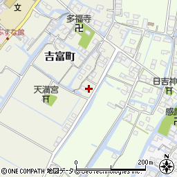 福岡県柳川市吉富町117周辺の地図