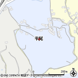 大分県臼杵市平尾周辺の地図