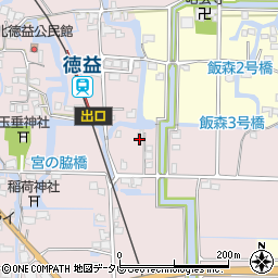 福岡県柳川市大和町徳益331-3周辺の地図