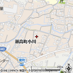福岡県みやま市瀬高町小川1684周辺の地図