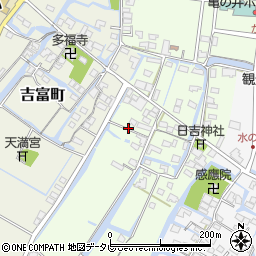 福岡県柳川市弥四郎町84周辺の地図