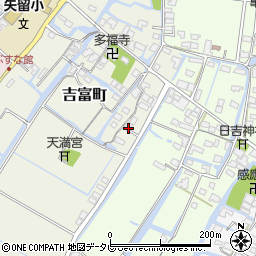 柳川農業協同組合　生活部周辺の地図