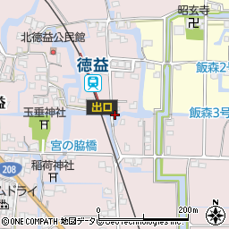 福岡県柳川市大和町徳益324周辺の地図