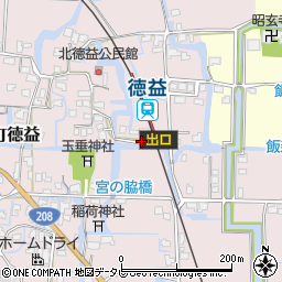 福岡県柳川市大和町徳益140周辺の地図