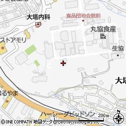 テジマ株式会社　佐世保営業所周辺の地図