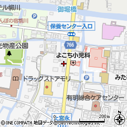 グリーンコープ柳川店周辺の地図