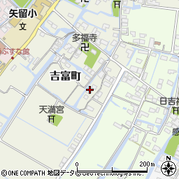福岡県柳川市吉富町124周辺の地図