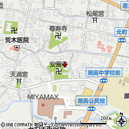 福岡県みやま市瀬高町下庄832周辺の地図