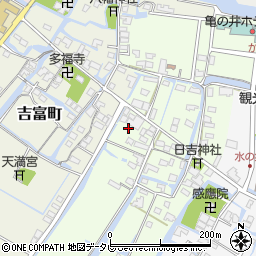 福岡県柳川市弥四郎町80周辺の地図