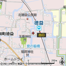 福岡県柳川市大和町徳益143周辺の地図