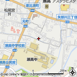 福岡県みやま市瀬高町下庄1716周辺の地図
