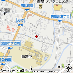 福岡県みやま市瀬高町下庄1714周辺の地図