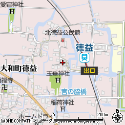 福岡県柳川市大和町徳益184周辺の地図