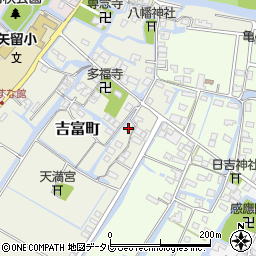 福岡県柳川市吉富町93周辺の地図