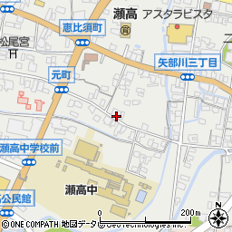 福岡県みやま市瀬高町下庄1650周辺の地図