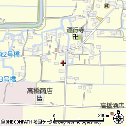 福岡県柳川市三橋町垂見1340周辺の地図