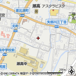 福岡県みやま市瀬高町下庄1672周辺の地図