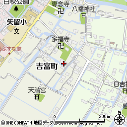 福岡県柳川市吉富町91周辺の地図