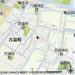 福岡県柳川市吉富町106周辺の地図