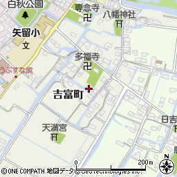 福岡県柳川市吉富町91-2周辺の地図