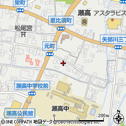 福岡県みやま市瀬高町下庄1670周辺の地図
