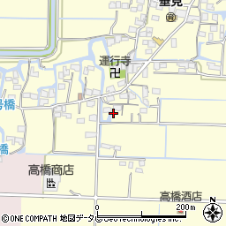 福岡県柳川市三橋町垂見1353周辺の地図